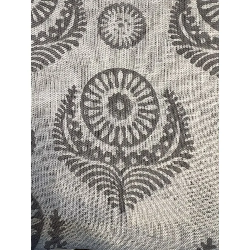 NWT Serena & Lily Pillow Cover (20” SQ) Gray 100% Linen